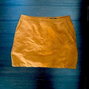 Suede skirt